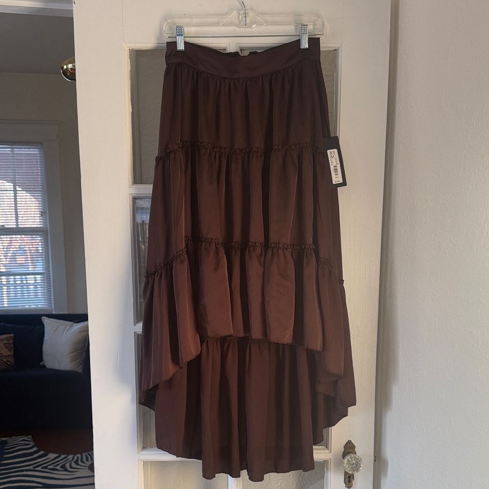 New York & Co. Gabrielle Union Brown Skirt